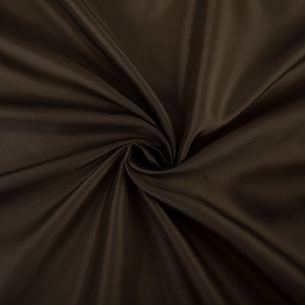 Ткань подкладочная (таффета) 180Т, 57 г/м², 500х152 см, 495 т.коричневый, Gamma 180Т