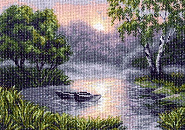 Рисунок для вышивания Матренин Посад (канва), 37х49 -1490 Вечерняя зорька