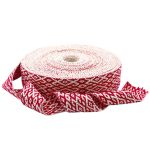 Лента для поясов 50 мм / 25 метров, рис. 9547 (белый/красный) С3798Г17