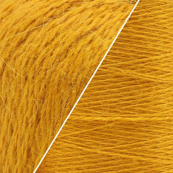 Пряжа Astra Premium (Астра Премиум) Пух норки / уп.1 мот. по 50 г, 290 м, 036 горчичный