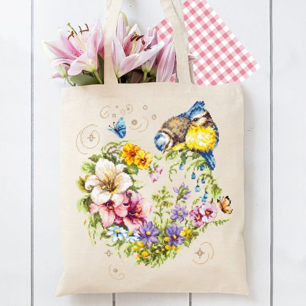 Набор для вышивания нитками Чудесная игла, Мелодия Сердца 26х34 см