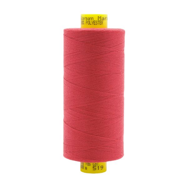 Нитка особо тонкая Gutermann Mara №150 (150/2), 1000 м, 713953, цв. 519 т.лососевый, 1 катушка