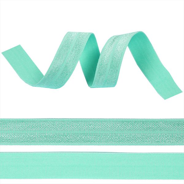 Резинка бельевая (окантовочная) блестящая 15.0 мм / 50 метров, F201 мятный