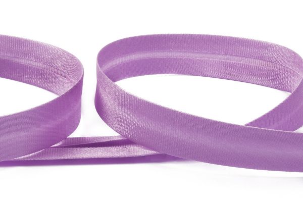 Косая бейка атласная 15 мм / 132±1 метра, 113 сиреневый, Gamma GK-15P