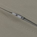 Нижняя сторона наволочки с молнией,100% лен, 45х45см (серый льняной), PLC-1