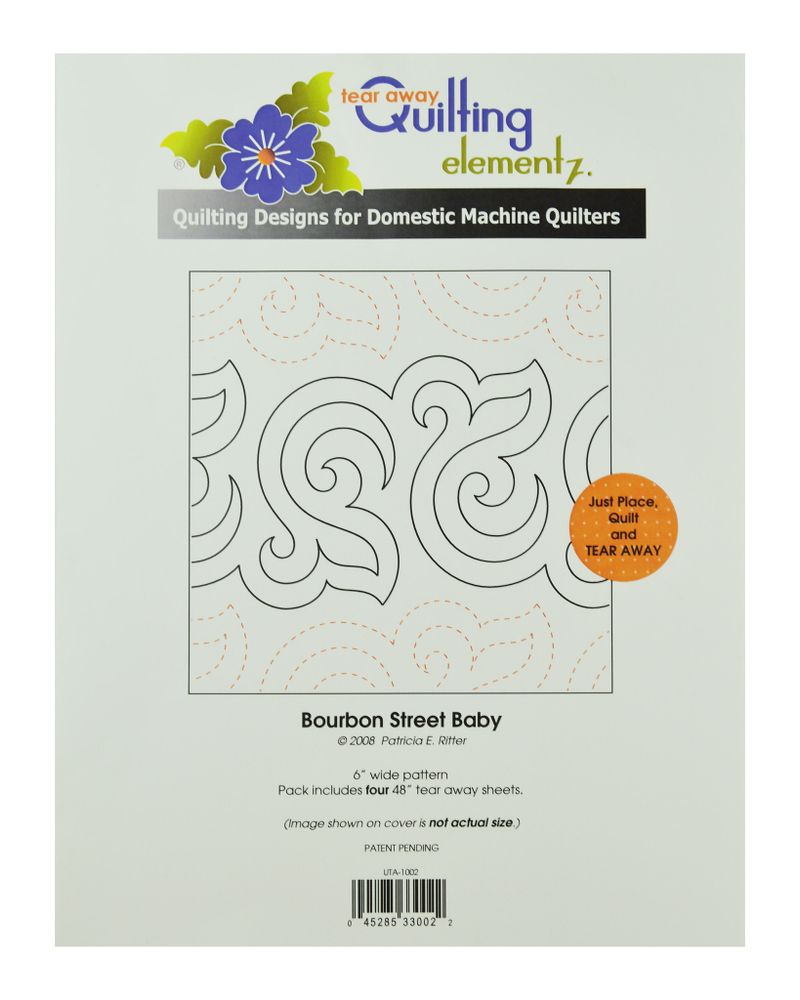 Трафарет Bourbon Street Baby Tear Away UTA-1002, 1 шт, UTA-1002