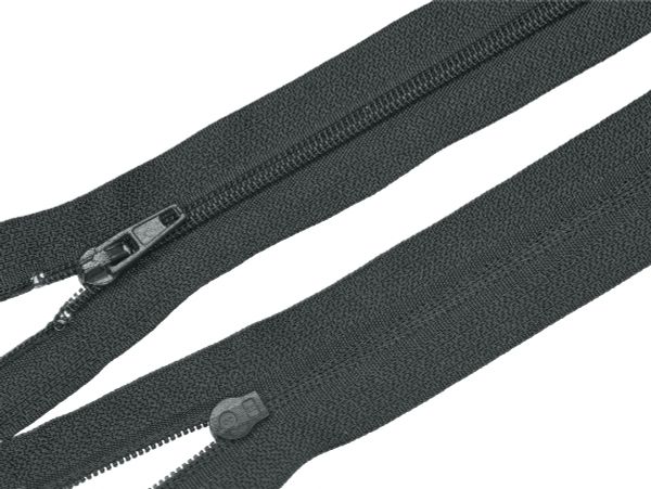 Молния спираль (витая) (цв.SBS) брючная Т3 (3 мм) 1 зам., н/раз., 16 см, автомат, S-156 т.серый, 100 шт