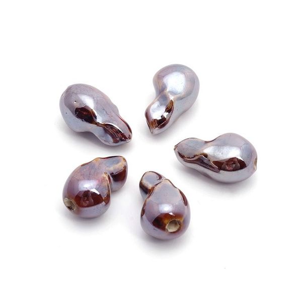 Бусины керамика 18х10 мм, цв. 002, 5 шт, Tesoro