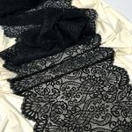 Кружево бельевое эластичное 240 мм / 25 м, 40992, цв.170 черный, Kruzhevo
