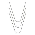 Спицы чулочные металл гибкие ⌀2.0 мм, 21 см, никель, Gamma KNF-3