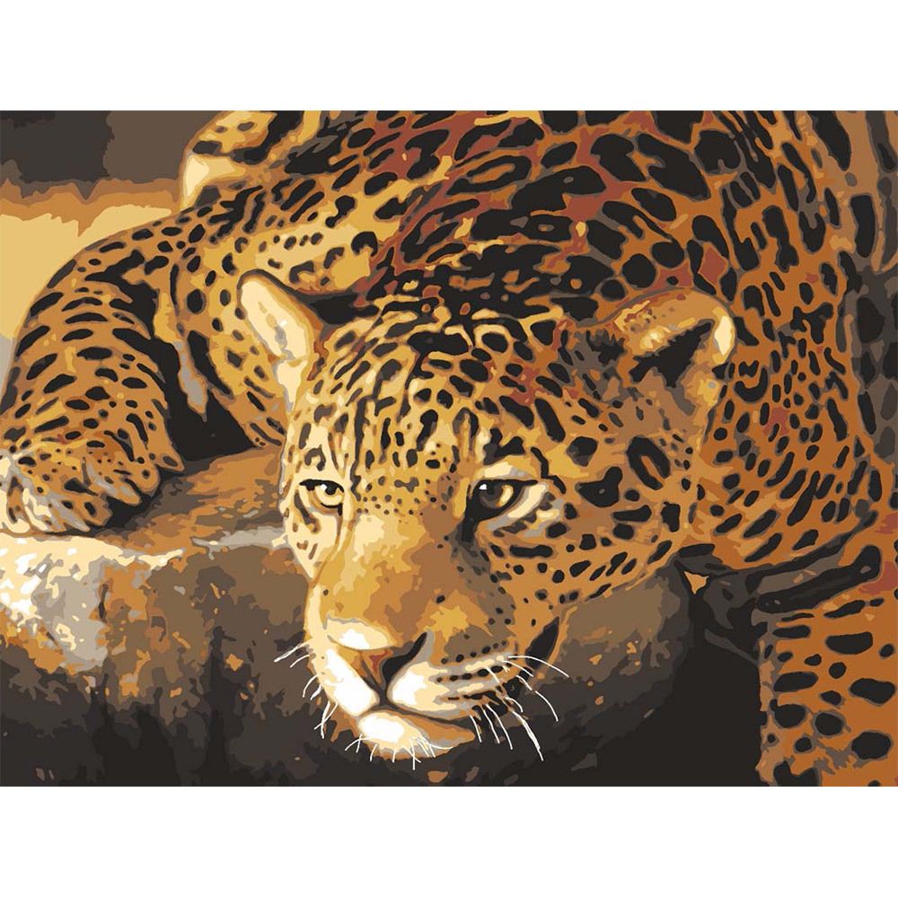 Рисунок для вышивания Grafitec (канва), сер.10.000 50х40 см, 10.502 Крадущийся ягуар