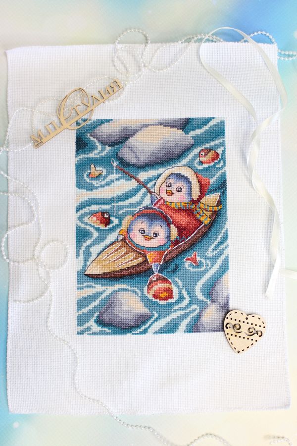 Набор для вышивания МП Студия НВ-799 На рыбалке, 20х14 см