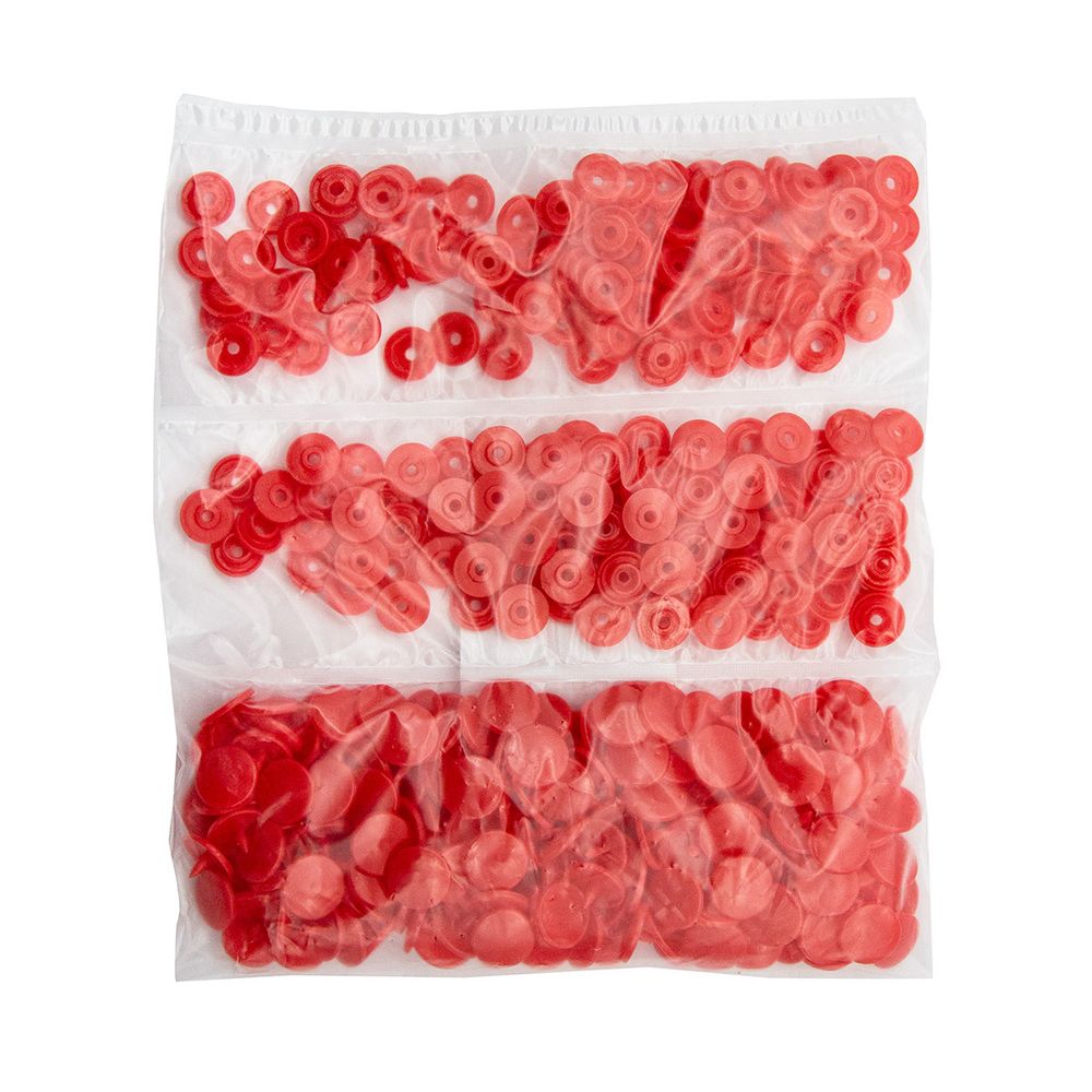 Кнопка рубашечная ⌀12,5/10мм пластик (≈100 шт) New Star (162 красный)