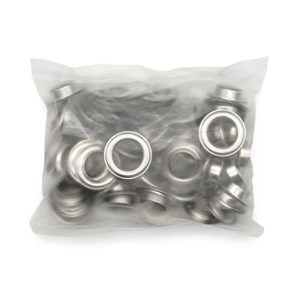 Люверсы металл ⌀15.0 мм (внутр.), цв. никель, 1960/61, 50 шт, BIG