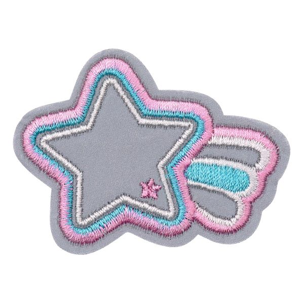 Термоаппликация светоотражающая Звездочка, 4,3х5,7см Hobby&Pro