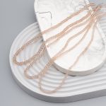 Бусины стекло ⌀2 мм, 3 мм, 4 мм, граненые, рондели, 3 нити по 38±1 см, микс, Astra&Craft, 22 бежевый