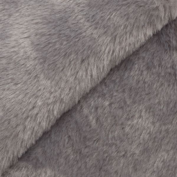Плюш (ткань) Peppy PTB-003 446 г/м², 150 см / рул. 5 метров, серый/silver