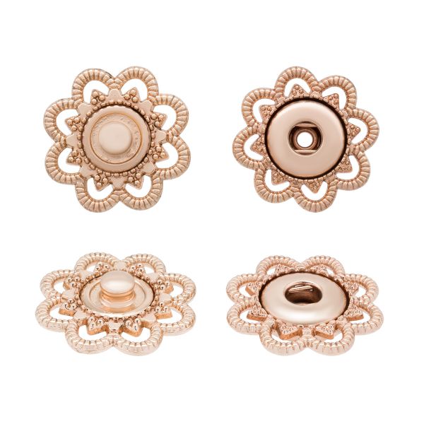 Кнопка пришивная металл ⌀23.0 мм, 10 шт, золотой, KN18