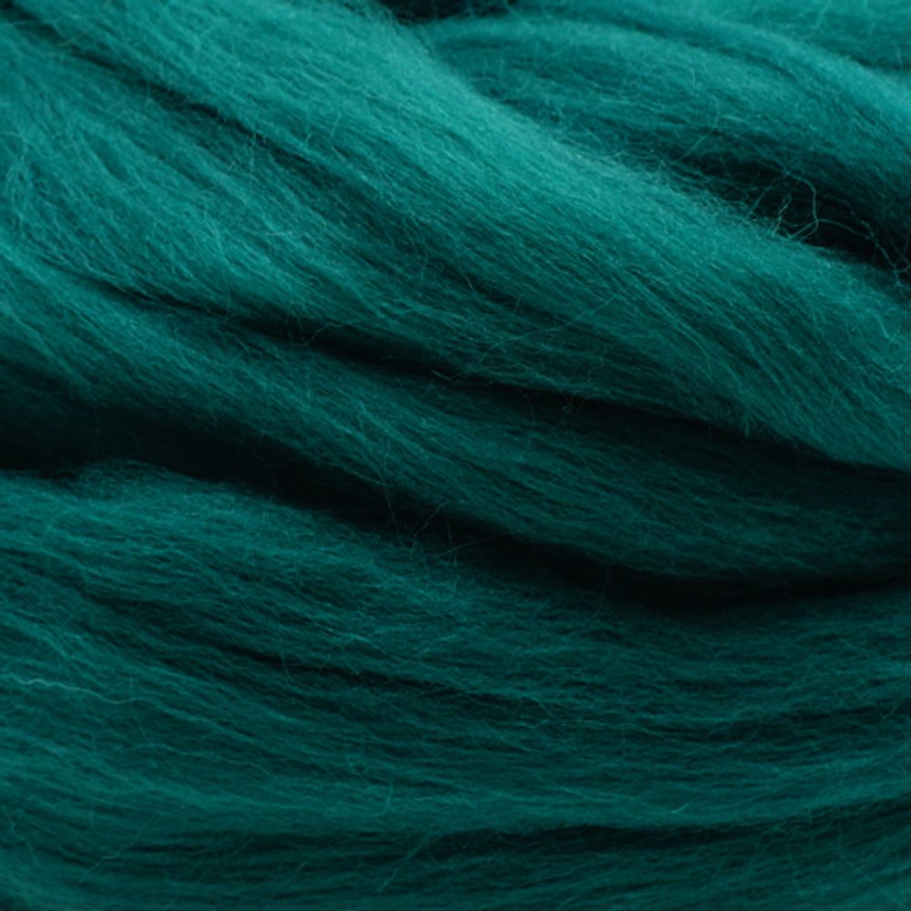 Шерсть для валяния Троицкая п/тонкая 1х100 г (до 29 мкр), 2286 зеленый луг