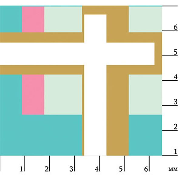 Ткань для пэчворка Peppy Бабушкин сундучок, отрез 50х55 см, 140 г/м², БС-03 клетка бирюзовый/бл.зеленый, Peppy