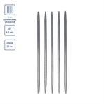 Спицы чулочные металл ⌀6.0 мм, 20 см, никель, Gamma MK5