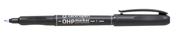 Маркер Permanent 0.6 мм, перо игольчатое, 10 шт, синий, Centropen 2636/1