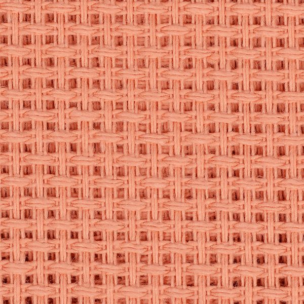 Канва для вышивания крупная, 854 (10х44кл) 40х50 см, цв. терракотовый