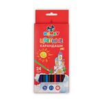 Набор цветных карандашей заточенный 4х24 цв, Kanzy CP-1024