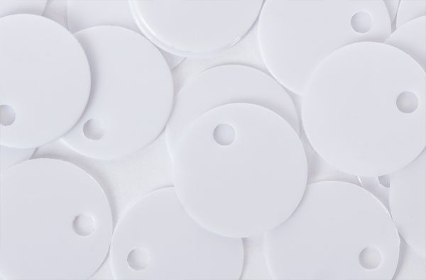 Пайетки Zlatka россыпью ZF-11/1 8 мм, 50 г (5х10 г), №01 белый