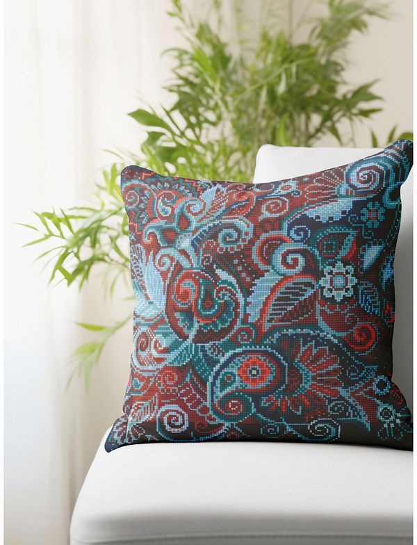 Набор для вышивания нитками Риолис 2183, Подушка Персидские узоры, 40х40 см