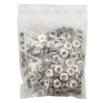 Кнопка Альфа (S-образная) ⌀10.0 мм, ≈100 шт, нерж.сплав, чер/эмаль, BIG