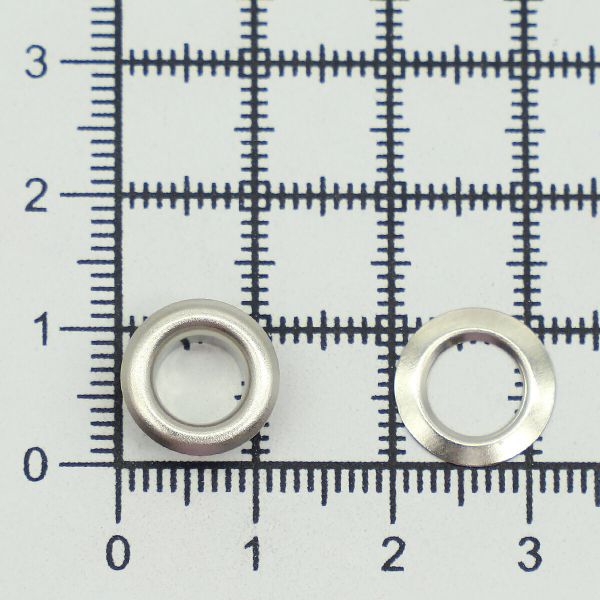 Люверсы металл ⌀_6.0 мм (внутр.), никель, 100 шт, BIG