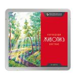Набор цветных карандашей JIV-CPM-1024 заточенный 2х24 цв, в металлической коробке, ВКФ JIV-CPM-1024