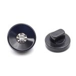 Пуговицы на ножке 16L (10мм), пластик (black (черный)), 36 шт, PS24