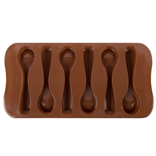 Форма силиконовая для конфет 21х10х2 см, ложки, S-Chief SPC-0140