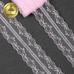 Кружево отделочное в стиле "трикотаж" 40 мм, 150-1, цв.03 св.розовый, 9.14м