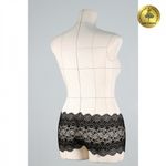 Кружево бельевое эластичное 220 мм / 10 м, 241, цв.02 черный, Kruzhevo