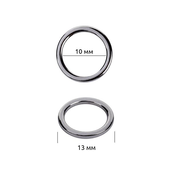 Кольца для купальника металл ⌀10.0 мм, никель, 010E.SW, 100 шт