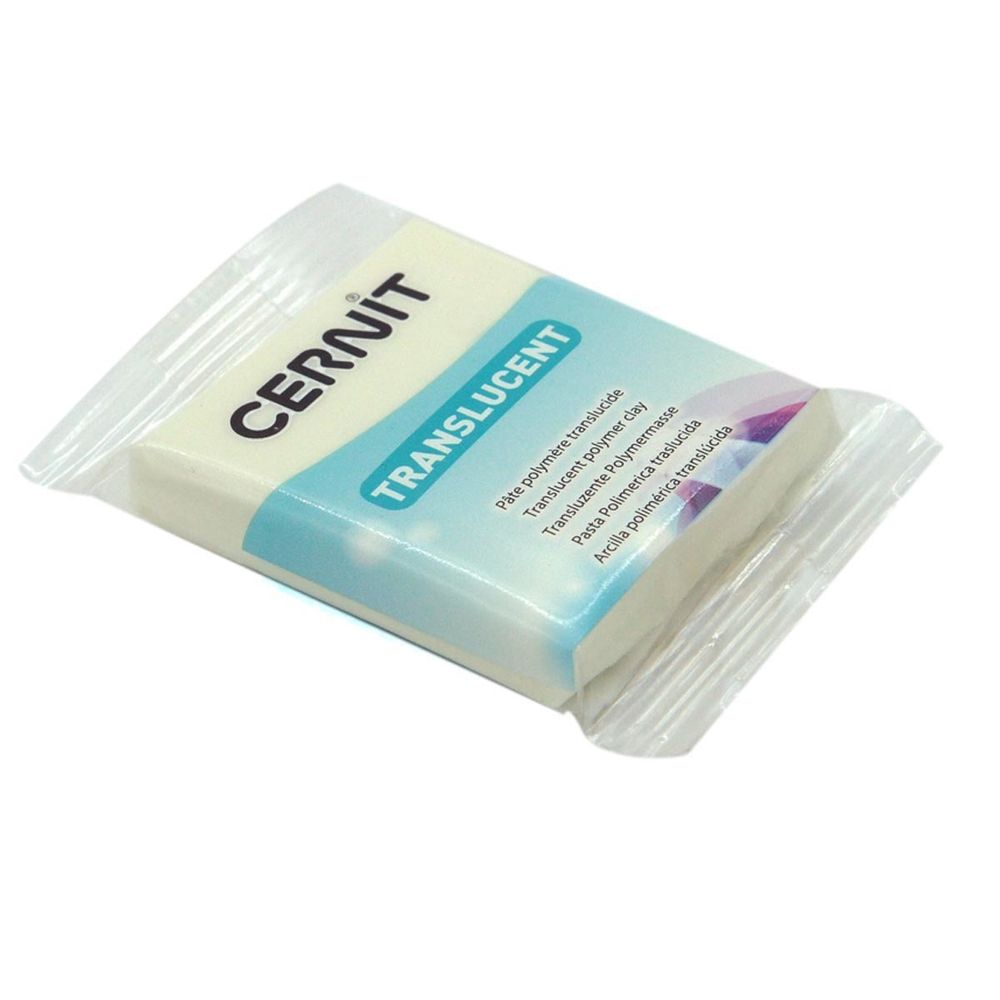 Полимерная глина Cernit Translucent запекаемая, прозрачная 56 гр, 005 прозрачный