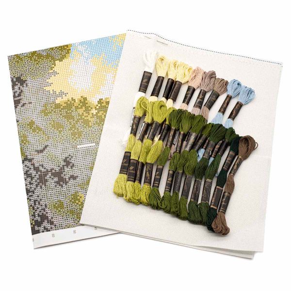 Набор для вышивания нитками Hobby&Pro, Поляна, 31х20 см