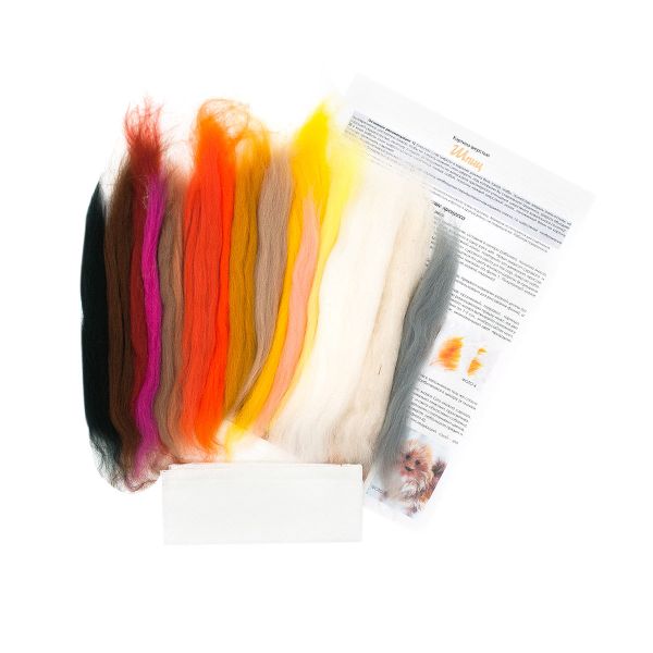 Набор для валяния (живопись цветной шерстью) 