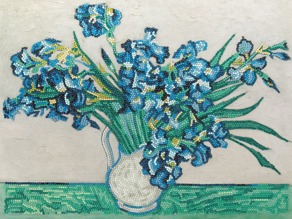 Алмазная (кристальная) мозаика Фрея, Ирисы, Винсент ван Гог, 40х30 см