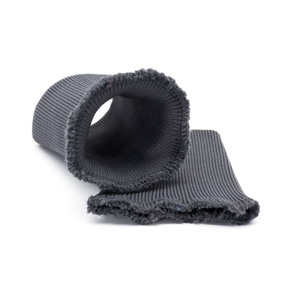 Манжеты трикотажные 8.0х9.5 см, 1 пара, средней плотности 14 кл, 1х1, средней плотности, 8123 серый
