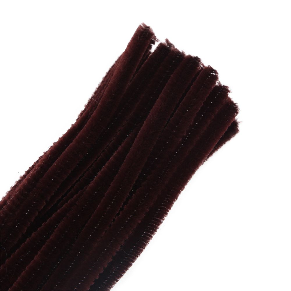 Синель-проволока, 6 мм / 30см, 30 шт/упак, Astra&Craft (A-046 темно-коричневый)