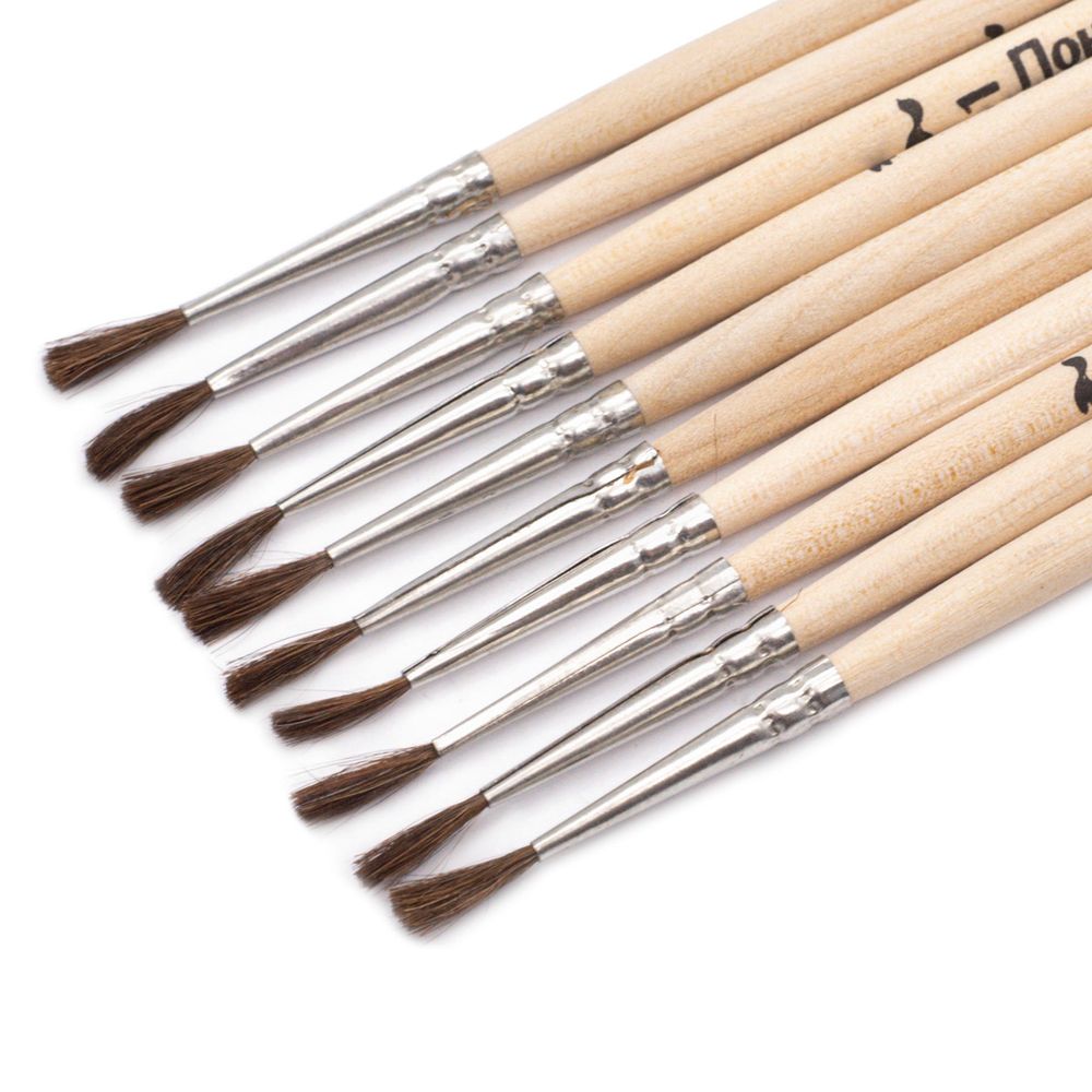 Кисть пони школьная №1, 10 шт