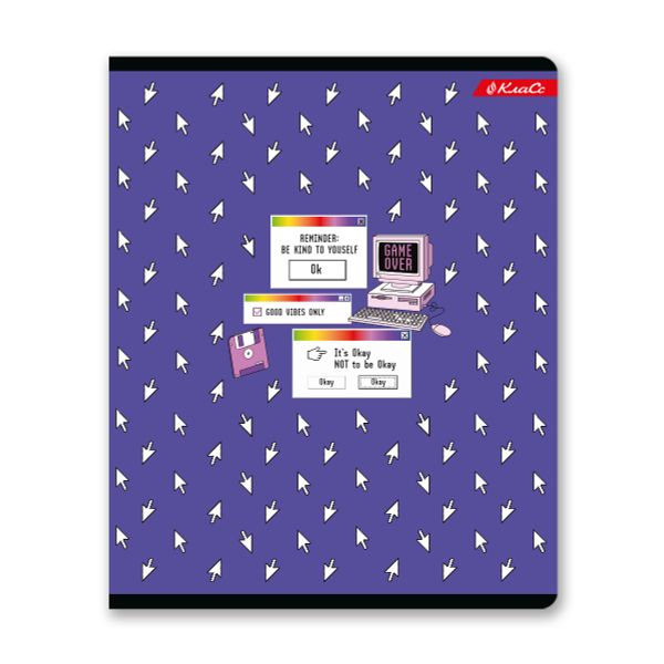 Тетрадь ученическая общая, твин лак, A5+ 48 л. на скобе, белизна 100%, 10 шт, клетка, 000331 На экране, Светоч 48ТСК5_8_3_1