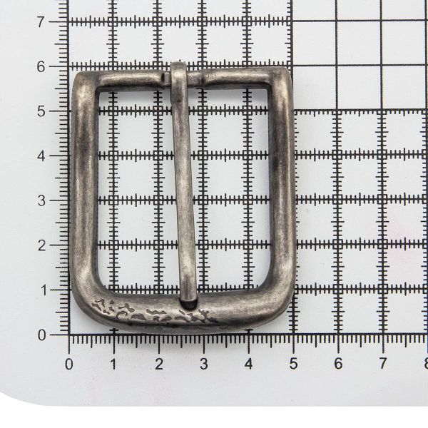 Пряжка ременная металл 40 мм ч, никель серебро, металл, 2 шт, BIG
