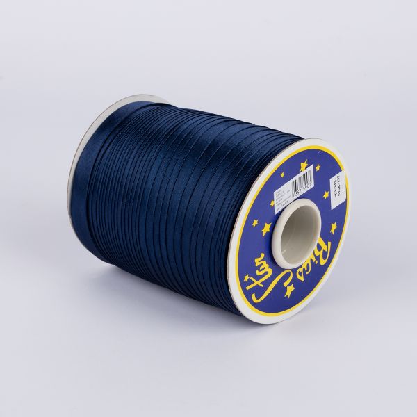 Косая бейка атласная 15 мм / 132±1 метра, В169 т. синий, NGK-15P