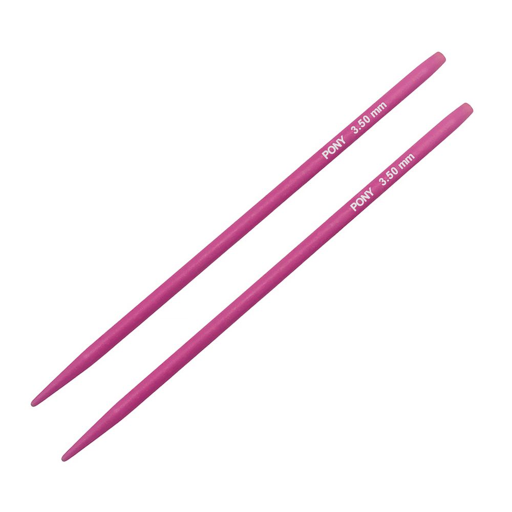 Спицы съемные COLOUR 3,5 мм / 10,5 см, алюминий, 2 шт Pony, 54523
