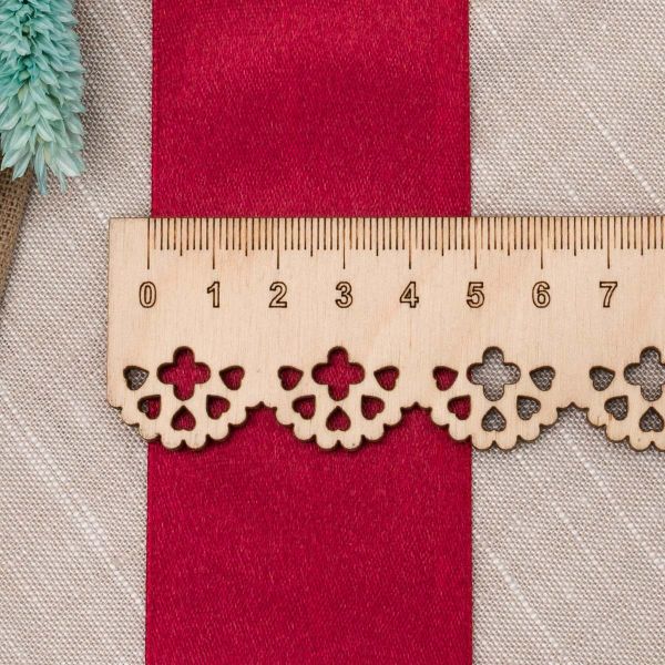 Лента атласная 1-сторонняя 50.0 мм / 22.86±1 метров, аналог 7730446, 156 темно-красный, DDZ2401, Globus